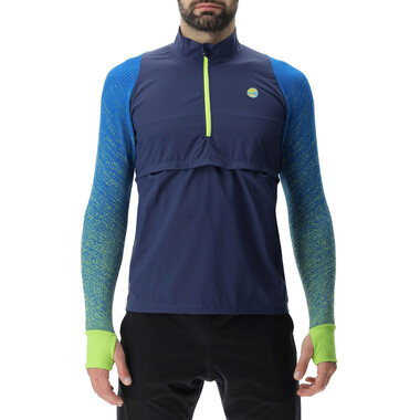 T-Shirt UYN EXCELERATION WINDPROOF ZIP UP Manches Longues Bleu UYN Probikeshop 0